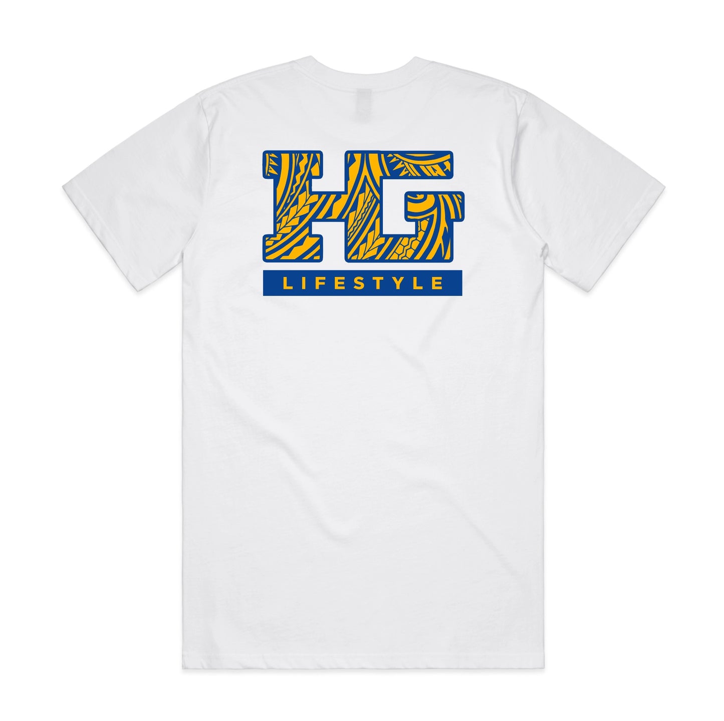 OG HG Tribal Tee “Blue/Gold Print” - Available in 3 colors