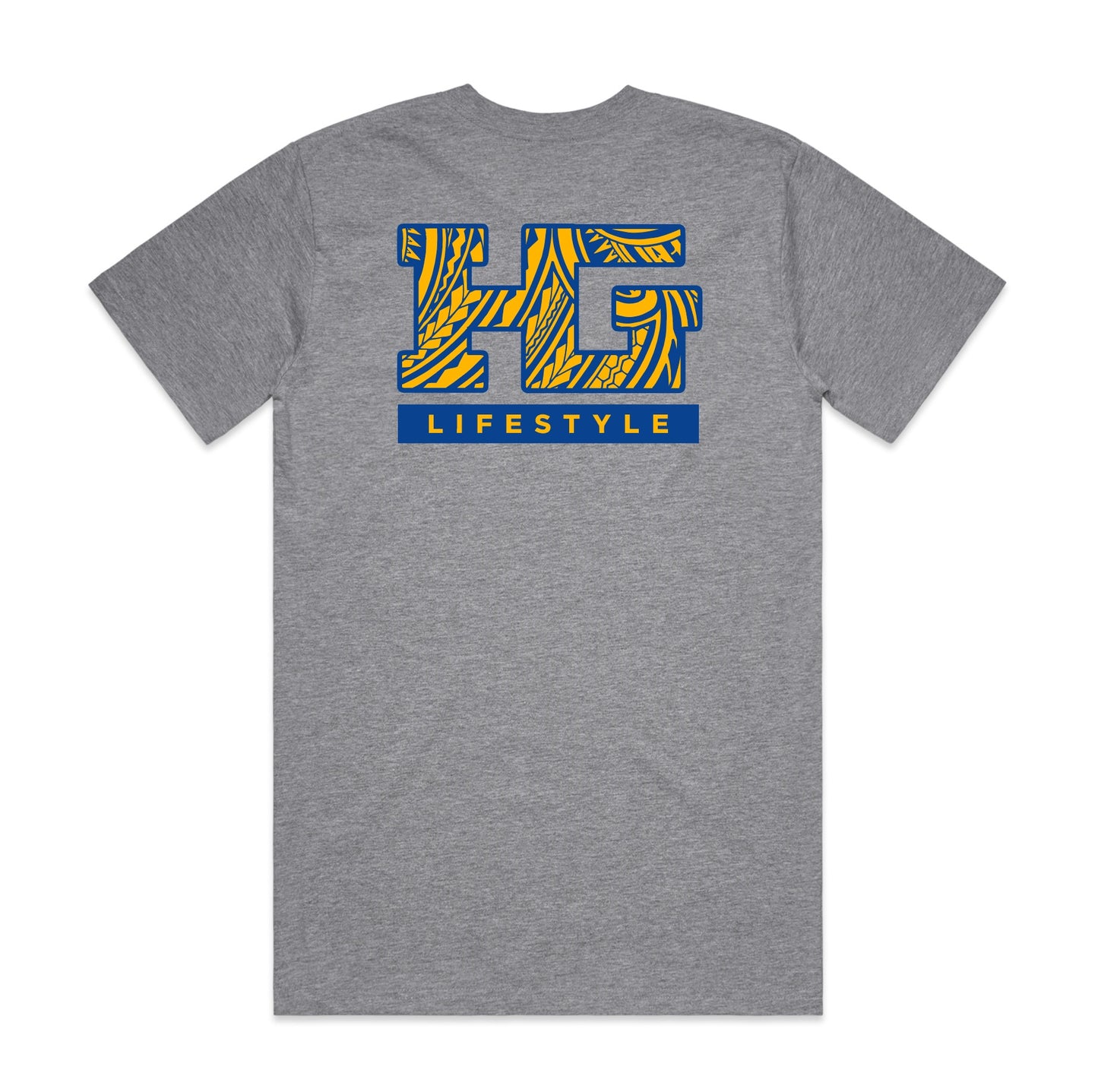 OG HG Tribal Tee “Blue/Gold Print” - Available in 3 colors