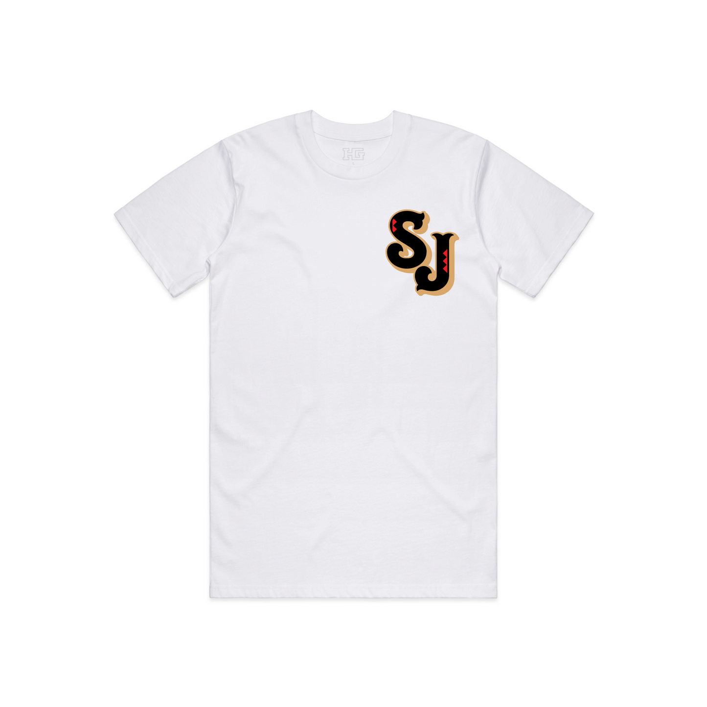 SJ Hometown Tee “Gold/Red/Black” - Available in 2 colors